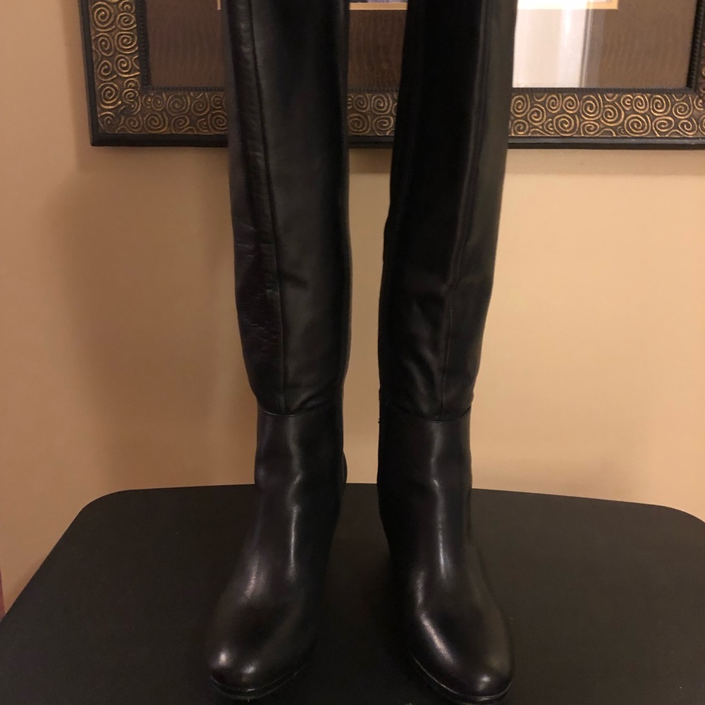 Vince Camuto Black Leather Boots